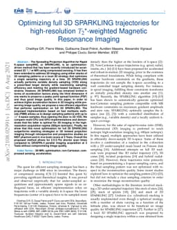 Optimizing full 3D SPARKLING trajectories for high-resolution
  T2*-weighted Magnetic Resonance Imaging