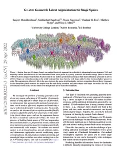 GLASS: Geometric Latent Augmentation for Shape Spaces