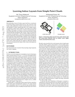Learning Indoor Layouts from Simple Point-Clouds