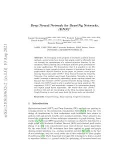 Deep Neural Network for DrawiNg Networks, (DNN)^2