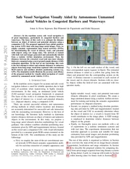 Safe Vessel Navigation Visually Aided by Autonomous Unmanned Aerial
  Vehicles in Congested Harbors and Waterways