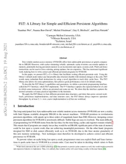 FliT: A Library for Simple and Efficient Persistent Algorithms