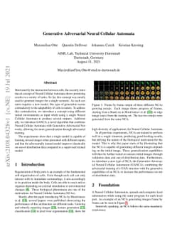 Generative Adversarial Neural Cellular Automata
