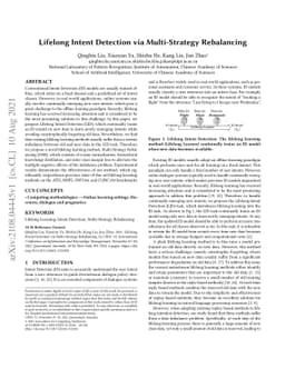Lifelong Intent Detection via Multi-Strategy Rebalancing
