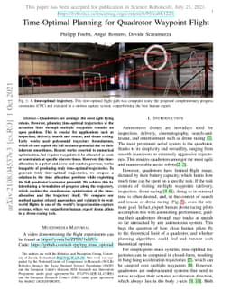 Time-Optimal Planning for Quadrotor Waypoint Flight