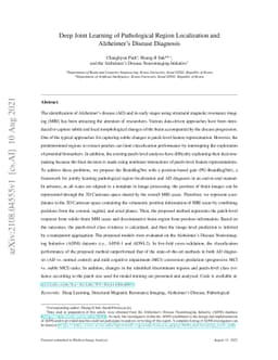 Deep Joint Learning of Pathological Region Localization and Alzheimer's
  Disease Diagnosis