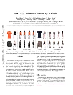 M3D-VTON: A Monocular-to-3D Virtual Try-On Network