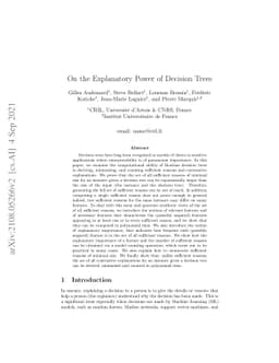 On the Explanatory Power of Decision Trees