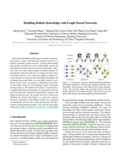 Distilling Holistic Knowledge with Graph Neural Networks