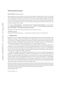 Ethereum Data Structures