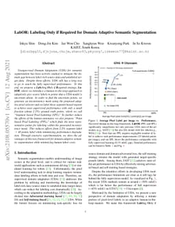 LabOR: Labeling Only if Required for Domain Adaptive Semantic
  Segmentation