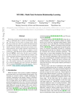 MT-ORL: Multi-Task Occlusion Relationship Learning