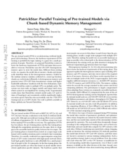 PatrickStar: Parallel Training of Pre-trained Models via Chunk-based
  Memory Management