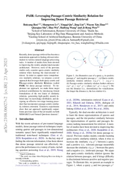 PAIR: Leveraging Passage-Centric Similarity Relation for Improving Dense
  Passage Retrieval