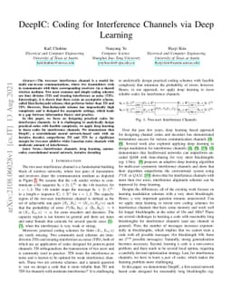 DeepIC: Coding for Interference Channels via Deep Learning