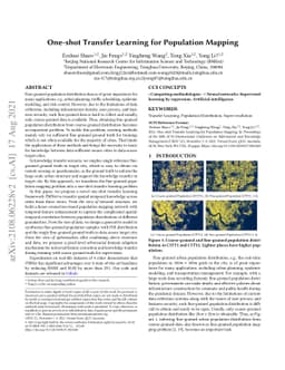 One-shot Transfer Learning for Population Mapping