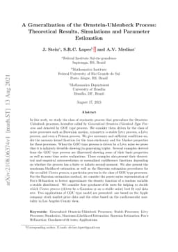 A Generalization of the Ornstein-Uhlenbeck Process: Theoretical Results,
  Simulations and Parameter Estimation