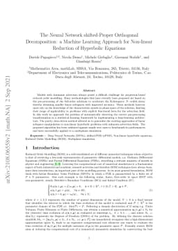 The Neural Network shifted-Proper Orthogonal Decomposition: a Machine
  Learning Approach for Non-linear Reduction of Hyperbolic Equations
