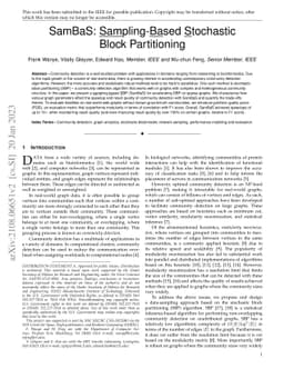 SamBaS: Sampling-Based Stochastic Block Partitioning