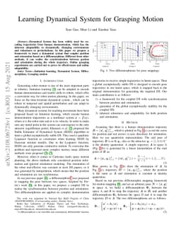 Learning Dynamical System for Grasping Motion
