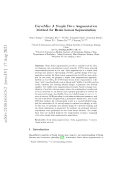CarveMix: A Simple Data Augmentation Method for Brain Lesion
  Segmentation