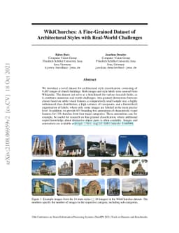 WikiChurches: A Fine-Grained Dataset of Architectural Styles with
  Real-World Challenges