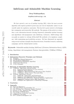 InfoGram and Admissible Machine Learning
