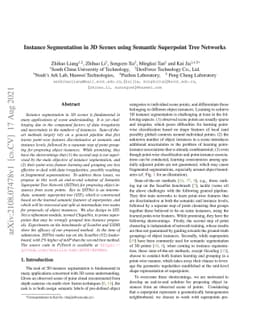 Instance Segmentation in 3D Scenes using Semantic Superpoint Tree
  Networks