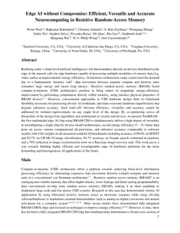 Edge AI without Compromise: Efficient, Versatile and Accurate
  Neurocomputing in Resistive Random-Access Memory