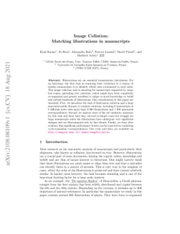 Image Collation: Matching illustrations in manuscripts
