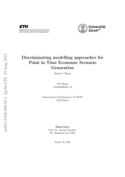Discriminating modelling approaches for Point in Time Economic Scenario
  Generation