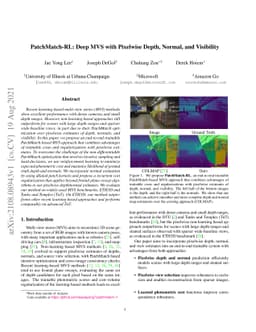 PatchMatch-RL: Deep MVS with Pixelwise Depth, Normal, and Visibility