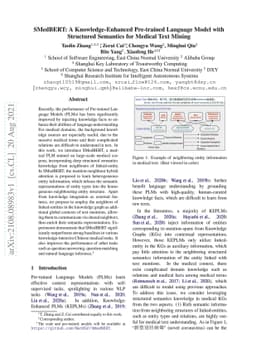 SMedBERT: A Knowledge-Enhanced Pre-trained Language Model with
  Structured Semantics for Medical Text Mining