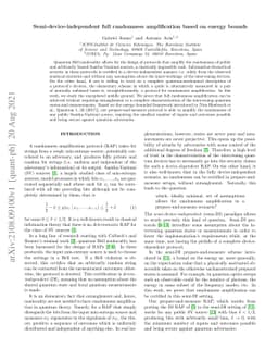 Semi-device-independent full randomness amplification based on energy
  bounds