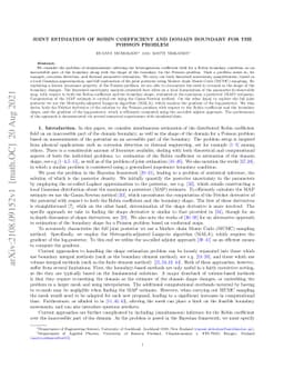 Joint Estimation of Robin Coefficient and Domain Boundary for the
  Poisson Problem