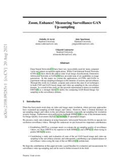 Zoom, Enhance! Measuring Surveillance GAN Up-sampling
