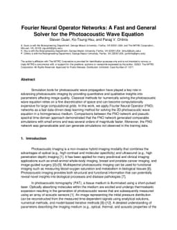 Fourier Neural Operator Networks: A Fast and General Solver for the
  Photoacoustic Wave Equation