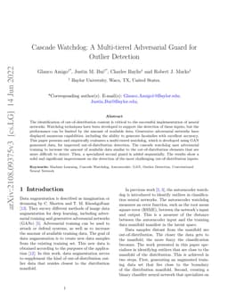 Cascade Watchdog: A Multi-tiered Adversarial Guard for Outlier Detection