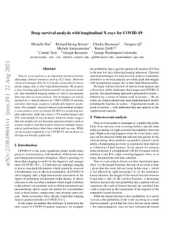 Deep survival analysis with longitudinal X-rays for COVID-19