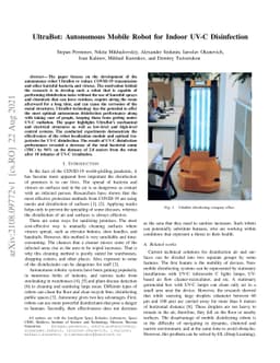 UltraBot: Autonomous Mobile Robot for Indoor UV-C Disinfection