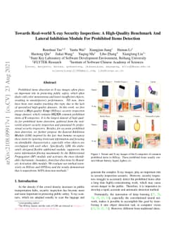 Towards Real-world X-ray Security Inspection: A High-Quality Benchmark
  and Lateral Inhibition Module for Prohibited Items Detection