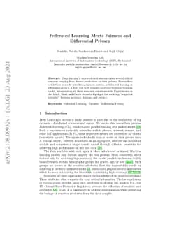 Federated Learning Meets Fairness and Differential Privacy