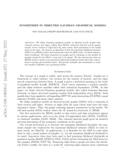 Symmetries in Directed Gaussian Graphical Models