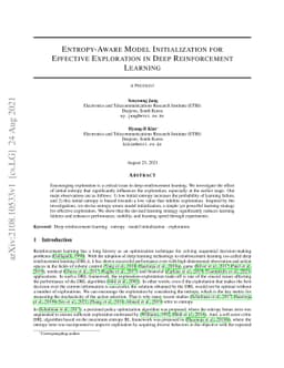 Entropy-Aware Model Initialization for Effective Exploration in Deep
  Reinforcement Learning