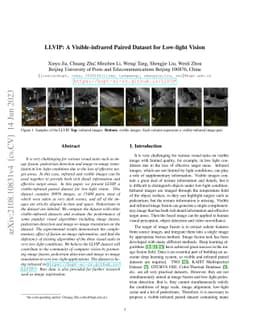 LLVIP: A Visible-infrared Paired Dataset for Low-light Vision