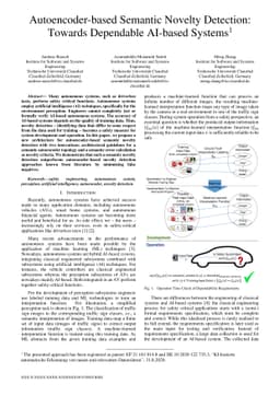 Autoencoder-based Semantic Novelty Detection: Towards Dependable
  AI-based Systems