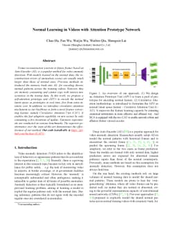 Normal Learning in Videos with Attention Prototype Network