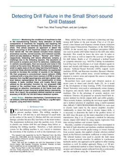 Detecting Drill Failure in the Small Short-sound Drill Dataset