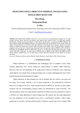 Detecting Small Objects in Thermal Images Using Single-Shot Detector