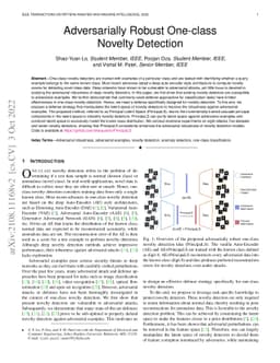Adversarially Robust One-class Novelty Detection